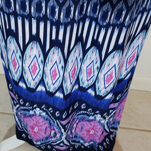 All Over Print Maxi Dress Size L - Picture 3 of 4